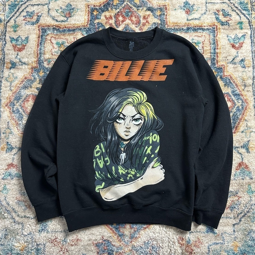 Billie Eillish Pullover Crewneck Medium